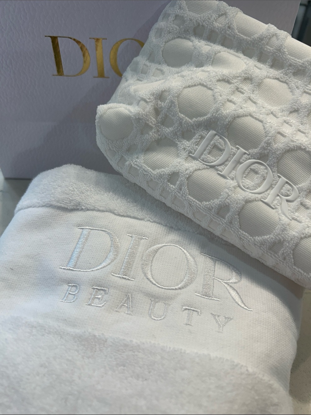 Dior beauty towel and pouch gift set
